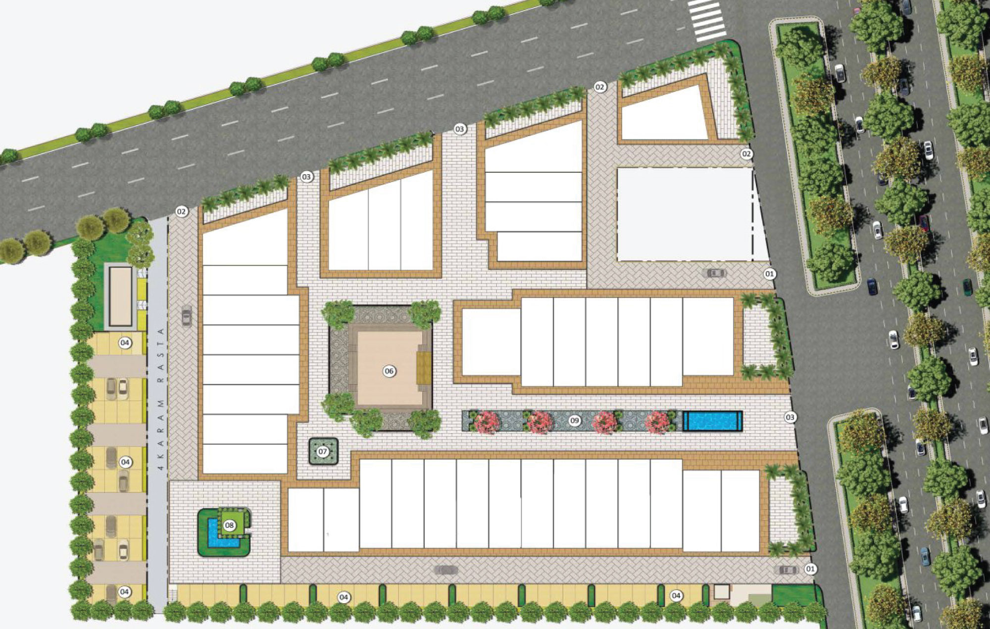 Adani Downtown Avenue Plot Sizes